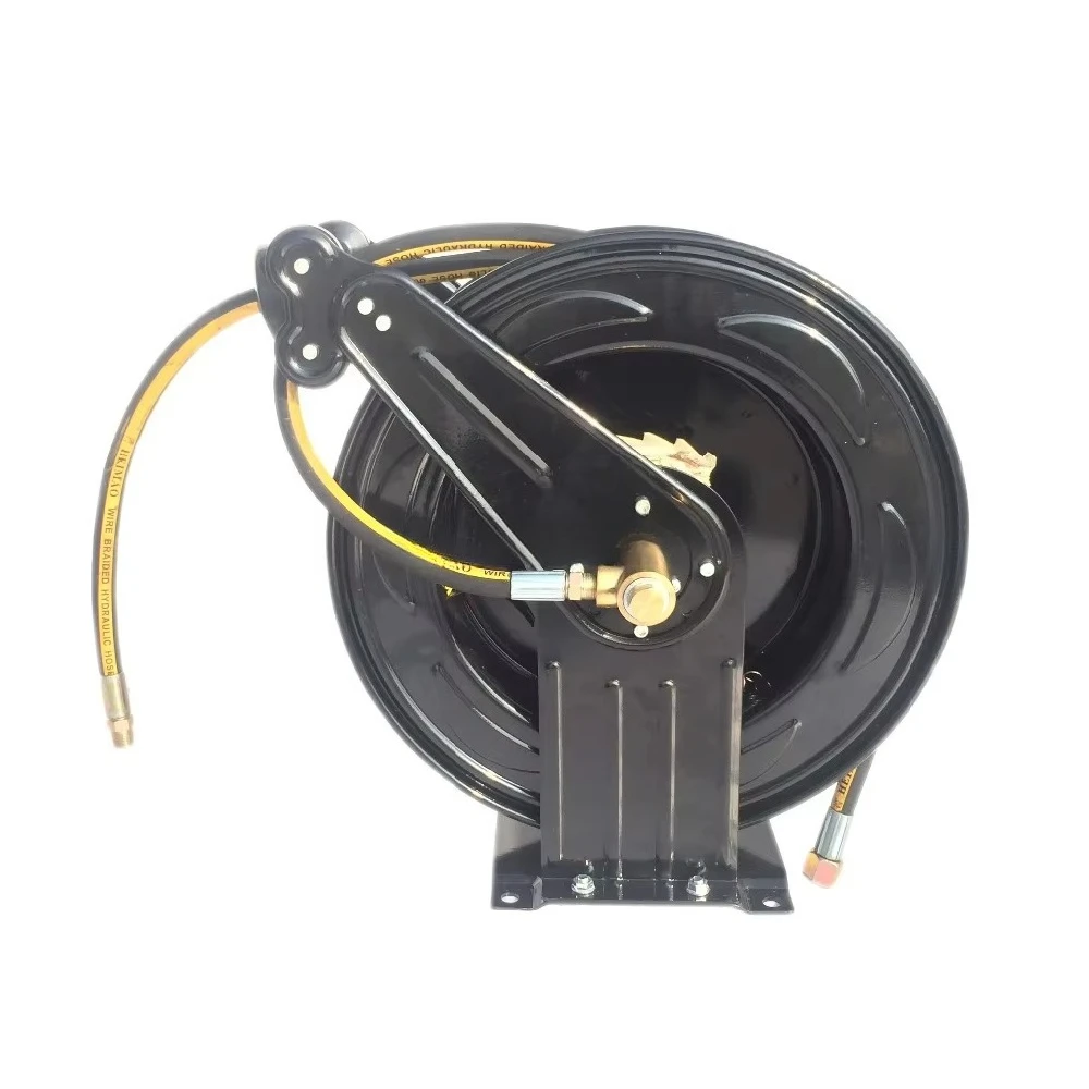 

Катушка для тяжелого шланга для мойки высокого давления включает быстрое соединение шланга высокого давления с 15-метровым разъемом