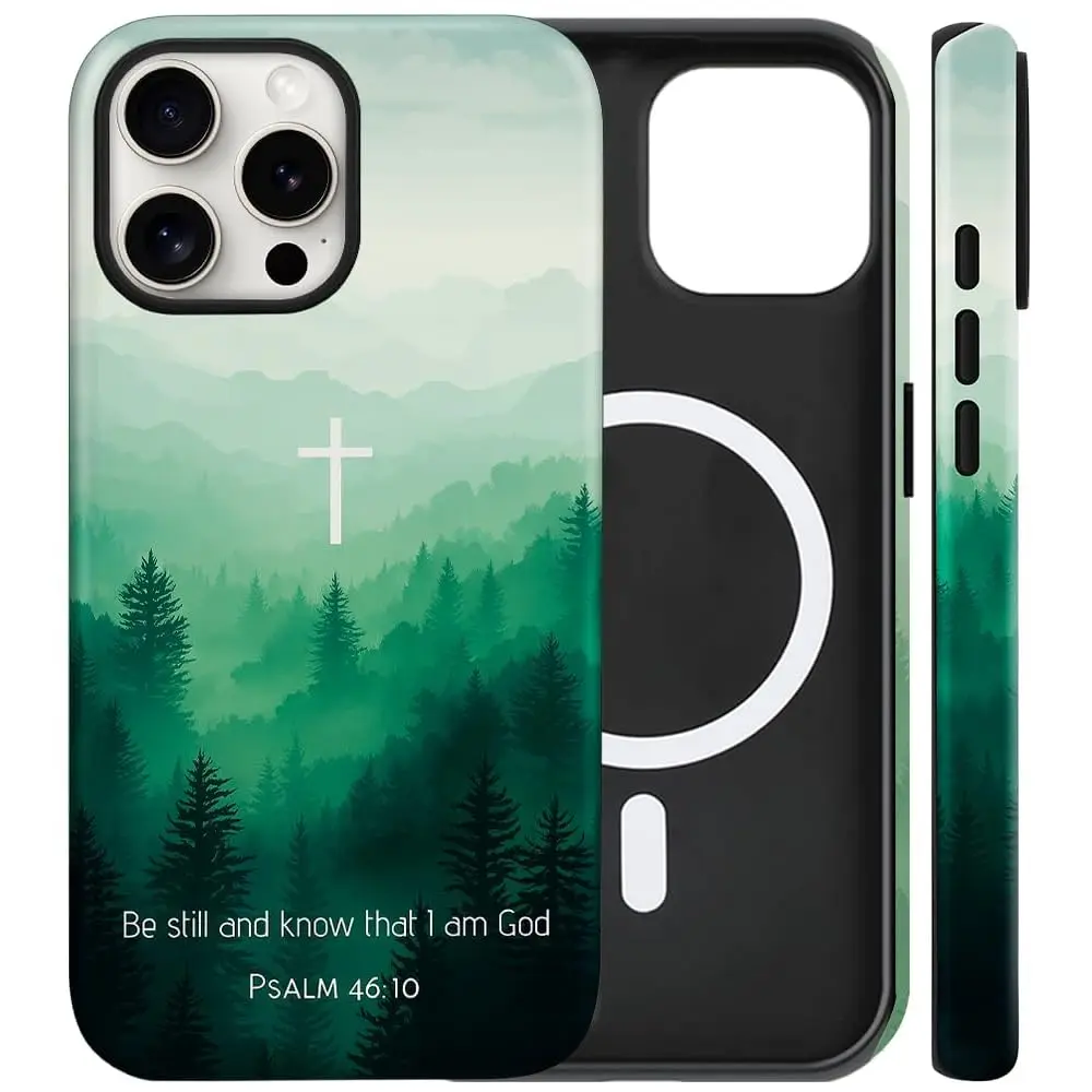 

Magnetic for iPhone 16 Case Christian Cyberpunk Cross Phone Case, Shockproof Slim Soft TPU and Hard PC Protective Cases Compa