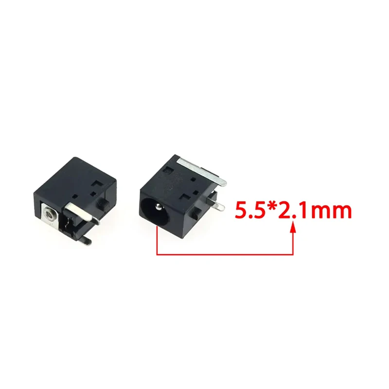 10pcs 5.5x2.1mm 3Pin DC Power Supply Connectors Jack Socket Female PCB Mount Terminal Adapter Blocks Universal socket image 6