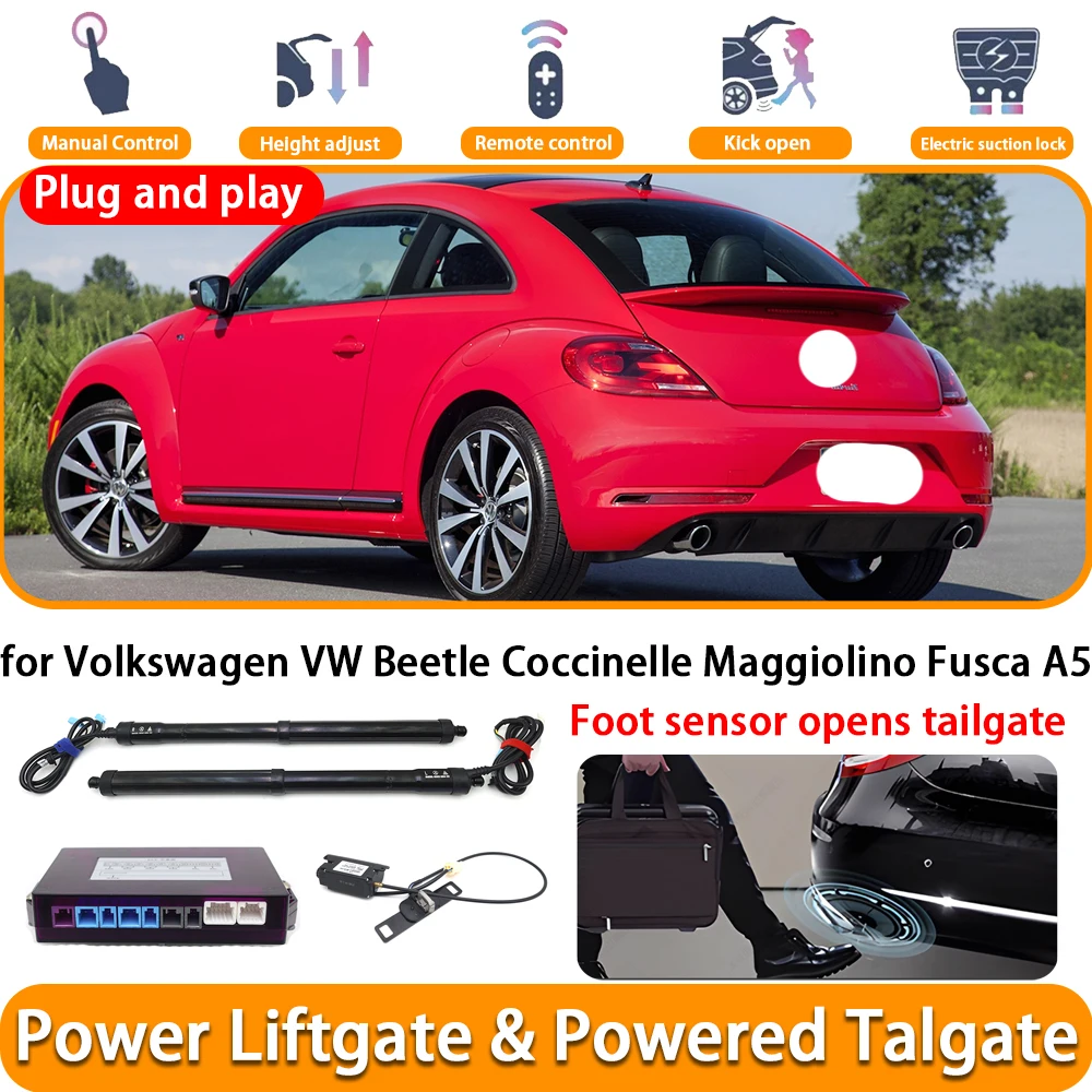 for Volkswagen VW Beetle Coccinelle Maggiolino Fusca A5 Electric Automatic Powered Tailgate Power Liftgate System Trunk Lift Kit