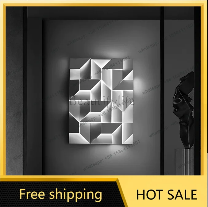 XX. Living Room Bedroom Aisle Entrance Villa Duplex Stairwell Background Wall Light