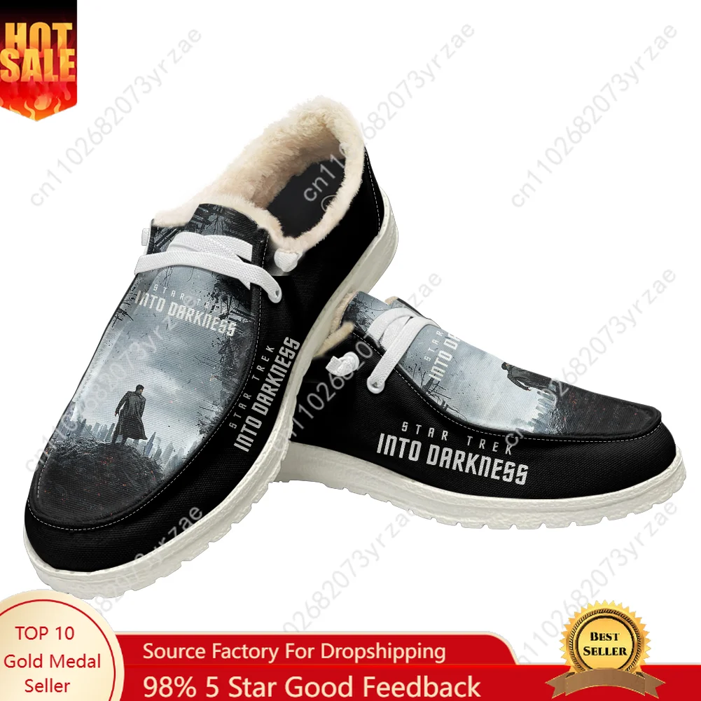 

Star Trek Into Darkness Plush Shoe Men Women Teenager Warm Shoe Indoor Outdoor High Quality Lightweight Shoes Custom Footwear