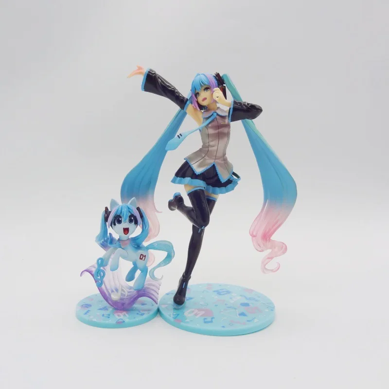 

Anime Hatsune Miku My Little Pony Friendship Is Magic Figure Action Figurine Pvc Statue Model Cartoon Kawaii Toy