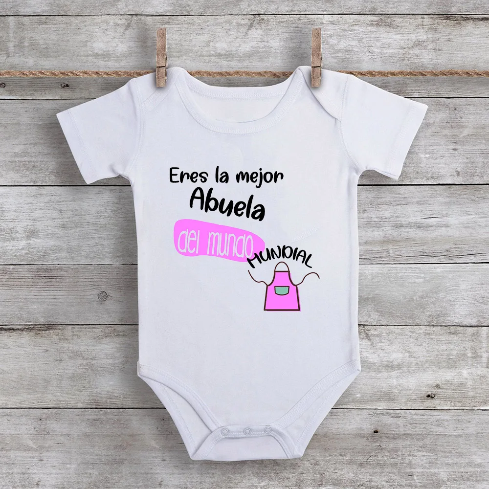 You Are The Best Grandmother in The World Cute Rompers Grandma\'s Baby Bodysuit Baby Shower Gifts Newborn Clothes