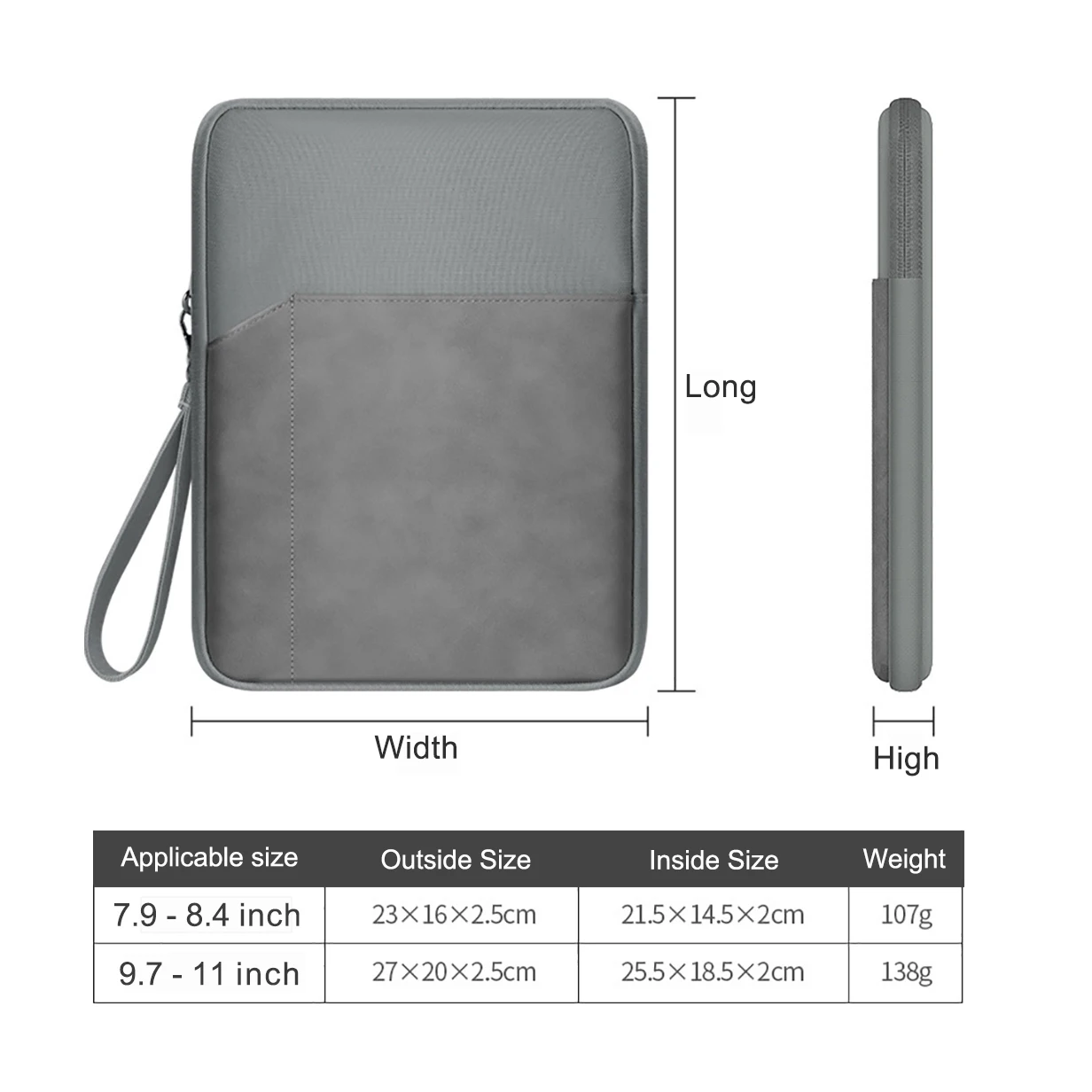 Tablet Sleeve Bag 8-11 inch For XiaoMi Pad iPad Air Pro 11 2022 2021 2020 Mini For Samsung Huawei Lenovo Shockproof Pouch Bags