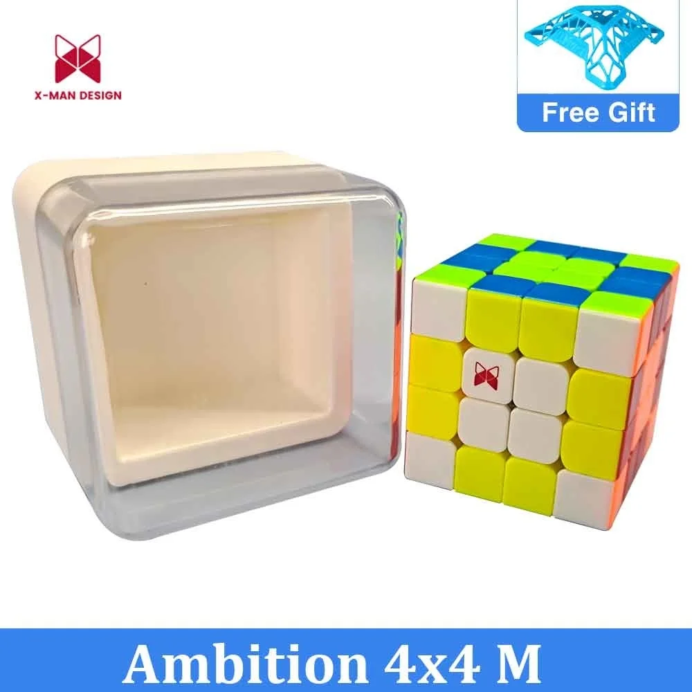 

QiYi XMD Ambition 4x4 M Magnetic Magic Speed Cube Antistress Fidget Toys Qiyi Ambition X-MAN 4X4 Cubo Magico Puzzle