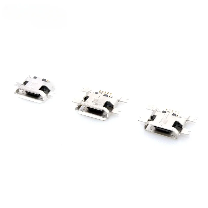 MICRO Female USB Horn Socket Data Interface Plug Mike Connector Sinking Plate SMD High Power MK5P(5PCS)