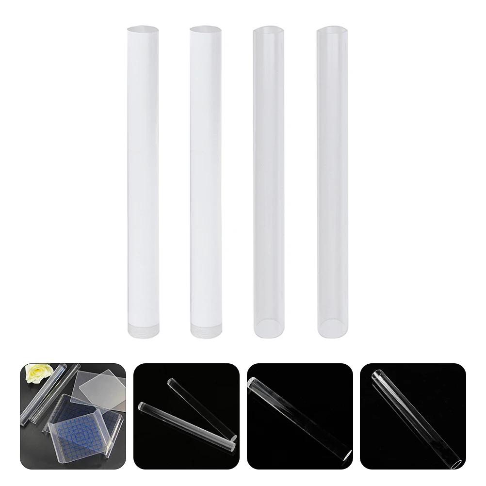 

Acrylic Clay Rods Professional Pottery Tools Solid Hollow Rollers DIY H Sculpting Set Clay Thickness Adjustable Storage