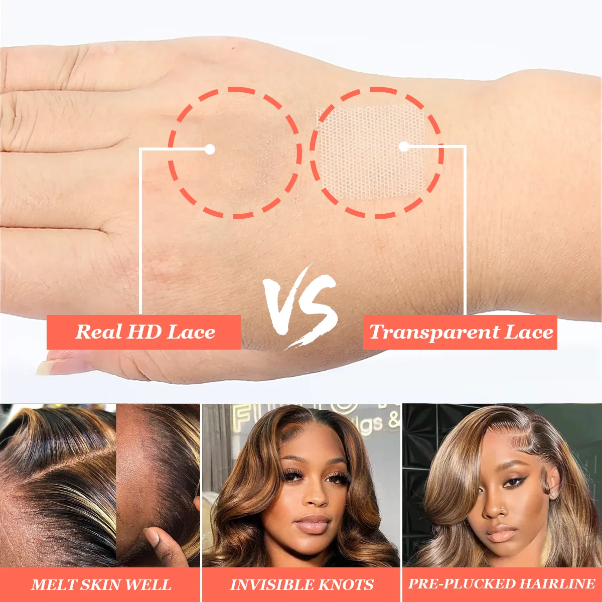 36 дюймов P4/27 Highlight 220% Плотность Объемная волна 13x4 13x6 HD Прозрачный парик фронтальной части шнурка Бразильские парики из человеческих волос для женщин