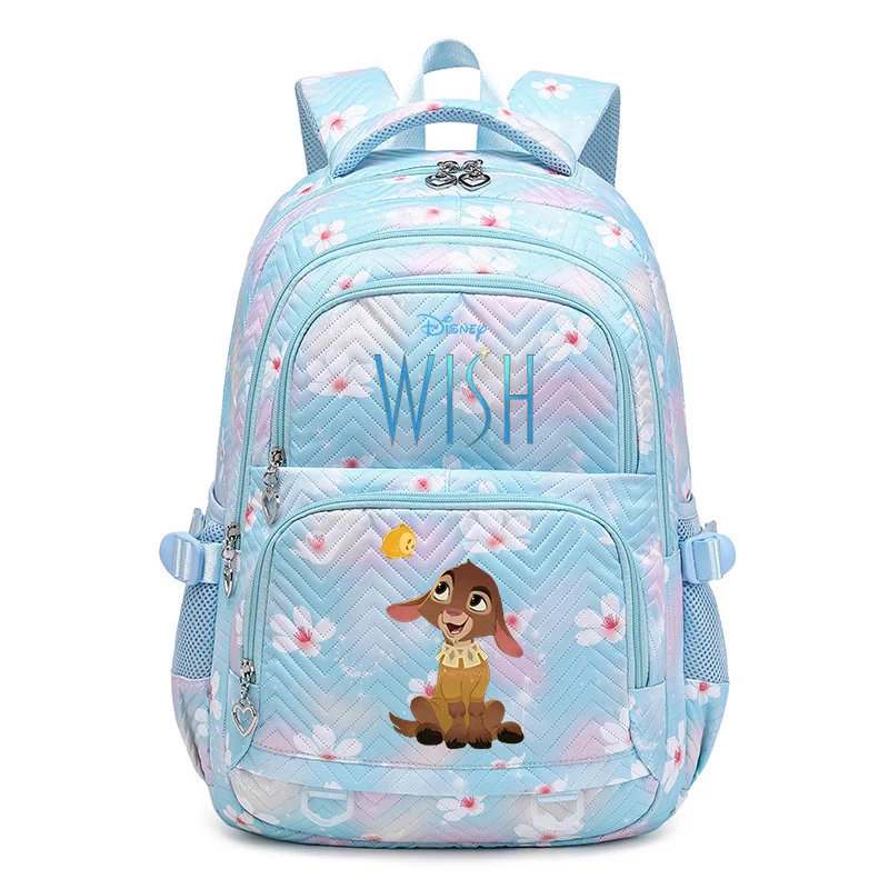 Disney Movie Wish Schoolbag for Teenage Girls Bookbag Mochila Waterproof Women Backpack Female Travel Bag Backpacks