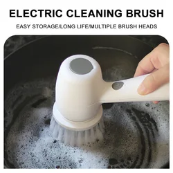 Multi-functional Electric Cleaning Brush for Kitchen and Bathroom - Wireless Handheld Power Scrubber for Dishes, Pots, and Pans