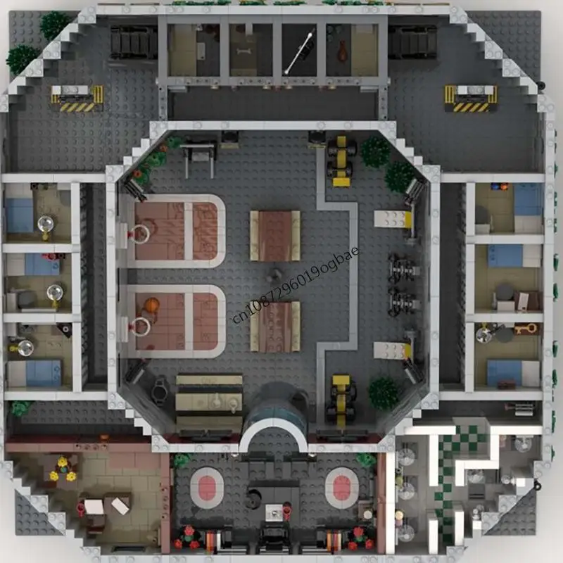 Nuovo 6738PCS Città di Vendita Caldo Street View Moc Modulare Prigione Massima Modello Building Block Fai Da Te Idee Creative KidToy Regalo Di Compleanno