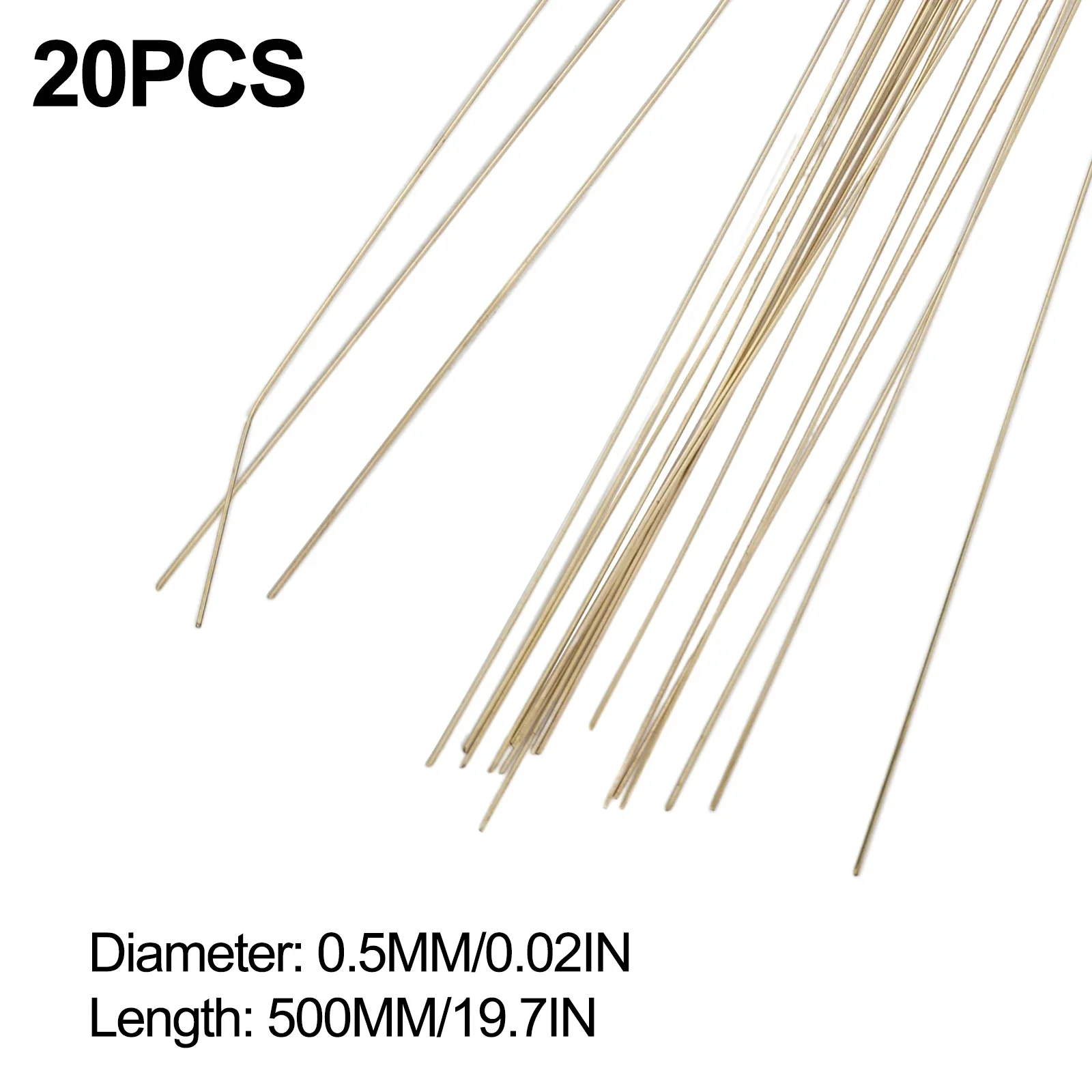 Reliable Silver Welding Rods 20pcs for Metals Welding Provides Less Color Difference Easy to Weld Great for Jewelry Making