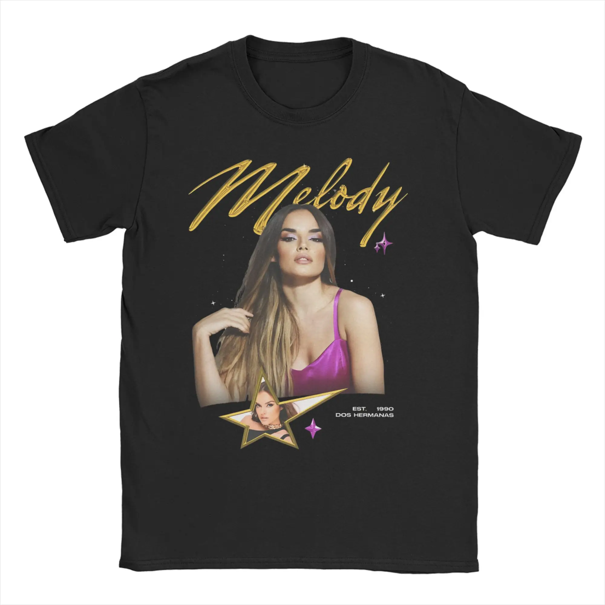 

Melody Esa Diva Spain Cotton T-Shirt Men's Summer Eurovisions 2025 Funny T Shirts O-Neck Hip Hop Tees Oversize Hot Sale Clothes