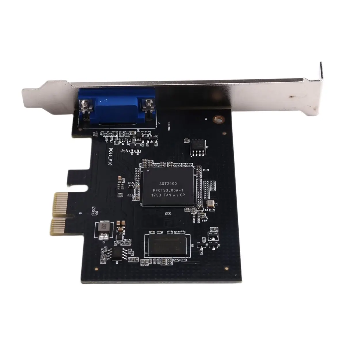 Carte graphique Nices AST2400 PCIe X1 VGA avec affichage local, compatible avec Windows, Linux, FreeBSD, FreeNAS, Solaries (sans
