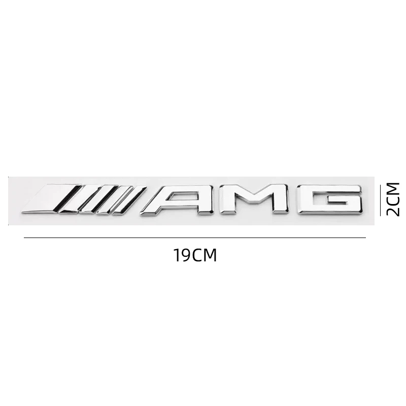 Metal Car 3D Rear Letter Emblem Trunk Sticker for Mercedes benz AMG C E S GLE CLC Class W204 W203 W205 W124 W221 W213 W212