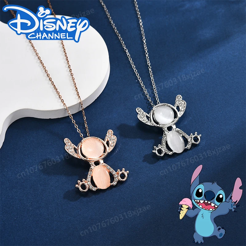 Disney-Collier Stitch pour Fille, Design de Luxe, Fouet, Clavicule, Décoration Simple, Cadeaux d'Anniversaire, Mignon, Dessin Animé, PmotLight, 2024