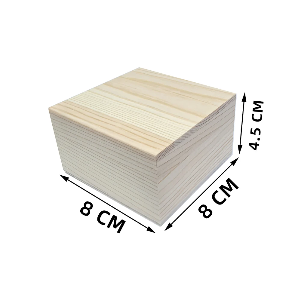 1piece Wooden Box Pine Upper And Lower Lid Storage Box Jewelry Collection Box Home Storage Wooden Box