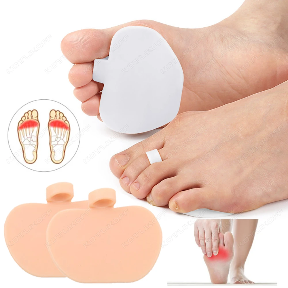 Silikon Gel Vorfuß Pads Patch Kissen Tragbare Mittelfuß Orthesen High Heel Einlegesohlen Schuhe Wunde Schmerzen Relief Fuß Pflege