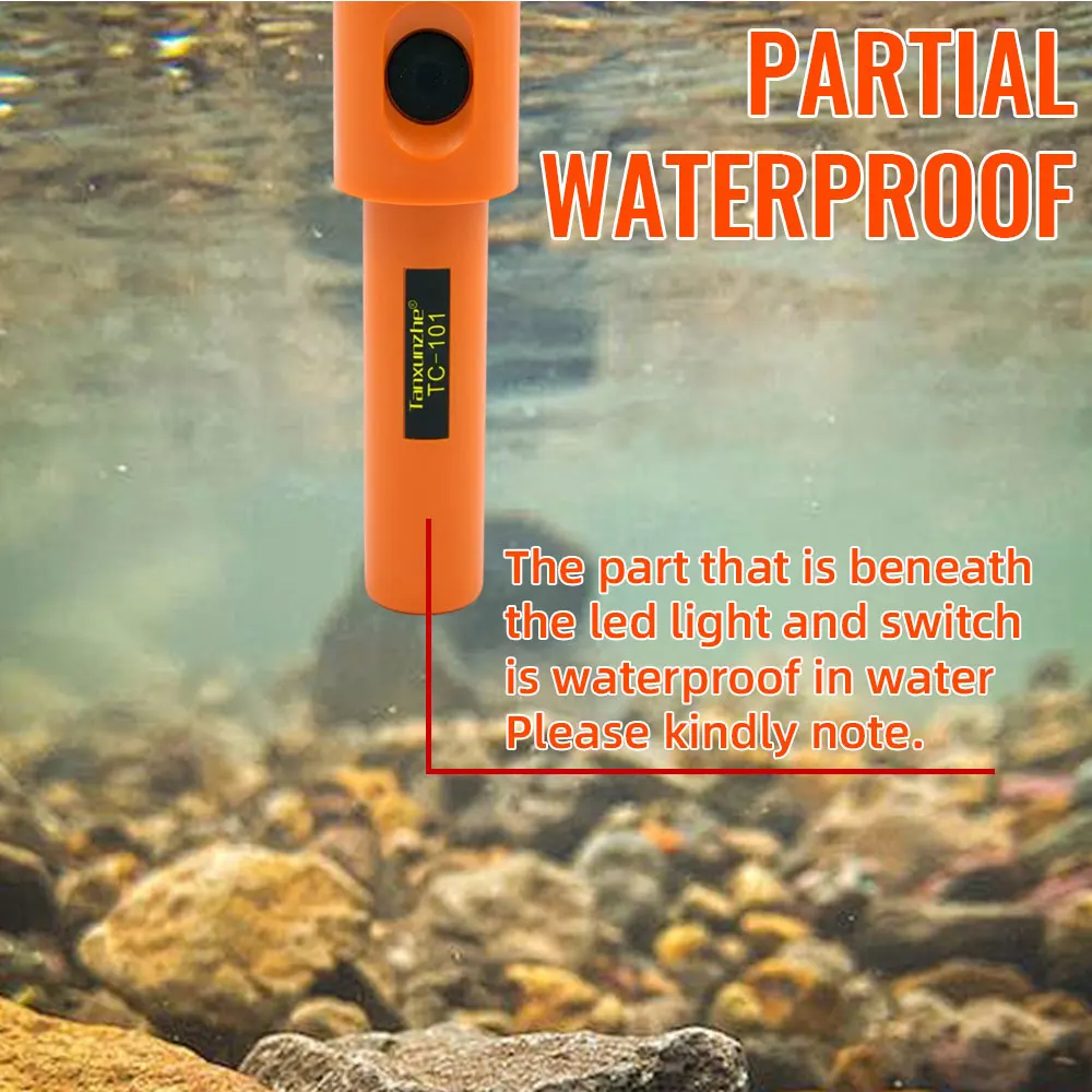 Protable High SensitivityTC-101 Handheld Metal Detector Positioning Rod With Anti-scratch Protection Cover Metal Pinpointing