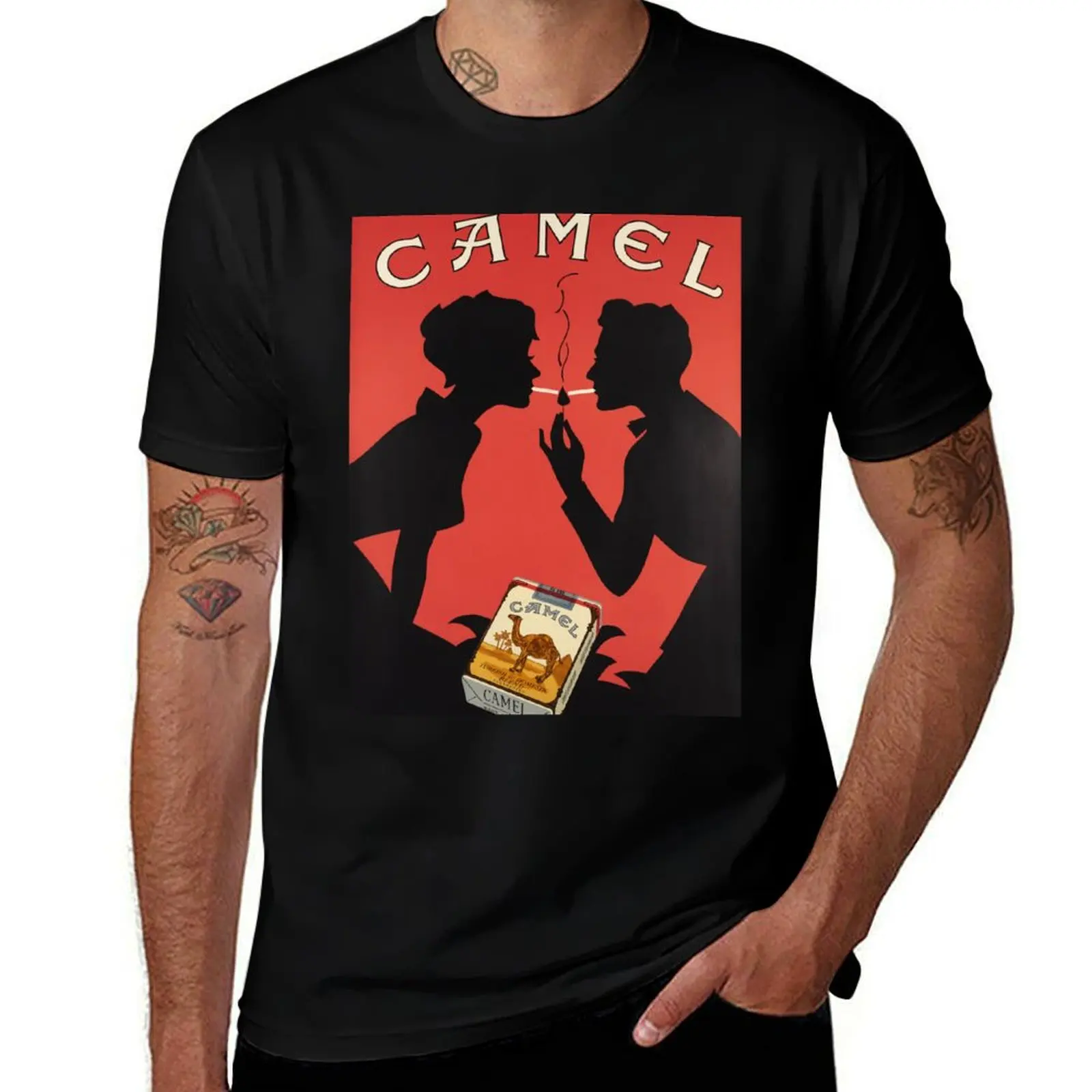 Camel Cigarettes Vintage Ad T-Shirt vintage t shirts plus size clothes vintage clothes funny costumes cotton t shirt men