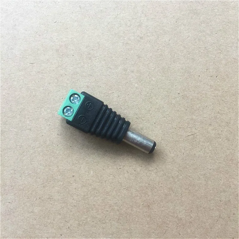 DCMale Connector Surveillance Camera Welding-Free Power Connector Wire Column12VMale and Female Docking Green Conversion Male Co