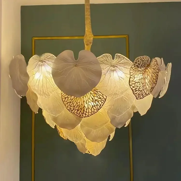 

French romantic duplex hollow villa living room lamp
