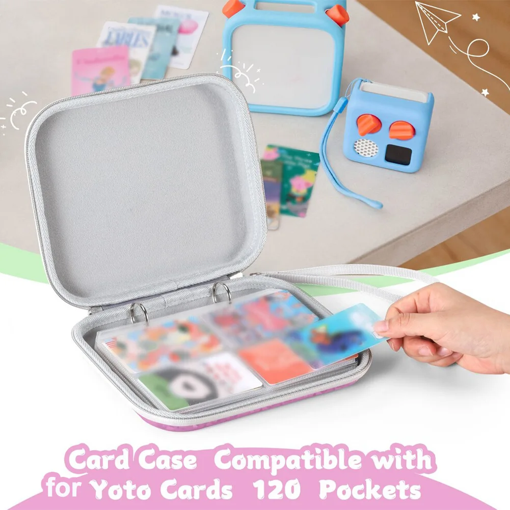 Card Case With 120 Pockets Card Holder Soft Card Binder Holder Portable Folder Audio Equipment Cards Case For Yoto-mini Cards