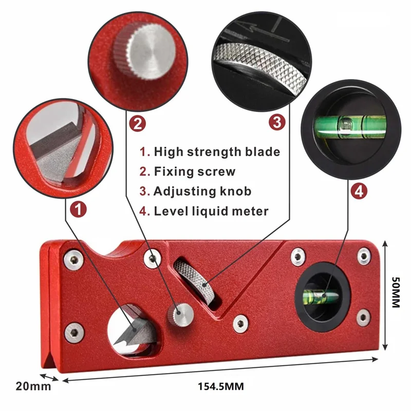 Y17A Woodworking Hand Planing Wood Edge Cutter Angle Planing 45-Degree Bevel Chamfering Trimming Replacement Accessories Bevel R