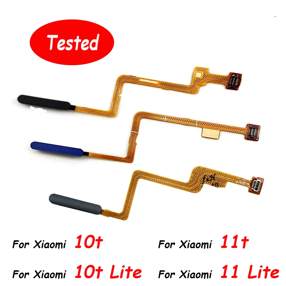 Fingerprint Scanner For Xiaomi Mi 11 10T Lite 10t Pro ID Home Button Fingerprint Menu Return Key Recognition Sensor Flex Cable