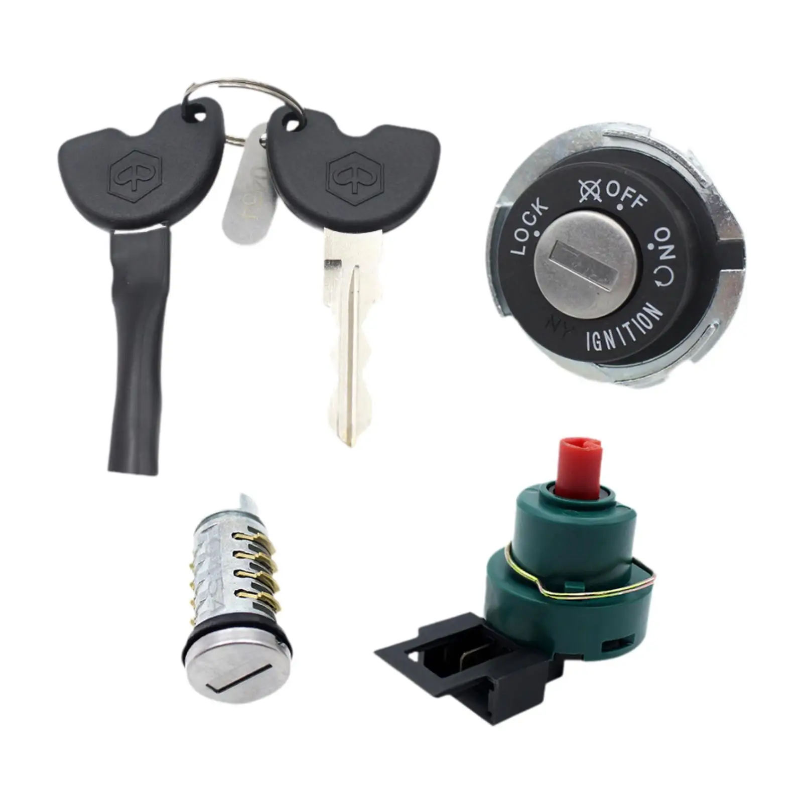 Motorcycle Ignition Switch Supplies Replacement with Keys for Vespa ET2