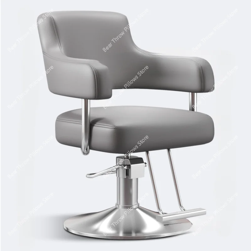 

Portable Barbershop Salon Chair Luxury Beauty Gold Hairdressing Barber Swivel Silla De Barbero Commercial Furniture