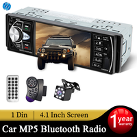 SINOVCLE Car 1din radio stereo mp5 bluetooth radio fm usb autoradio 4.1 Inch Support Rear view Mirrolink Steering Wheel Control