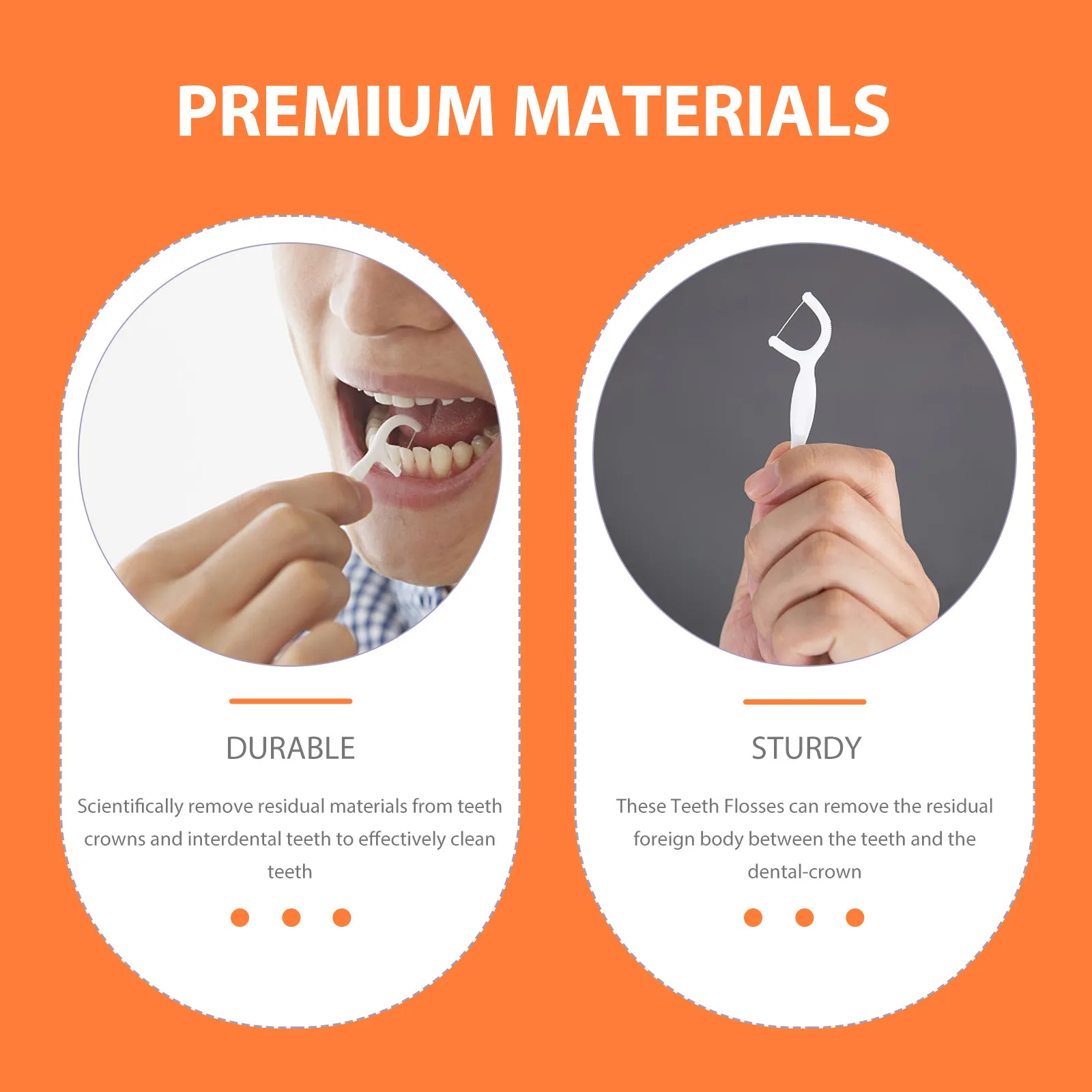 

2 упаковки профессиональных зубных нитей-флоссов с компактным дизайном и автоматическим выдвижением для глубокой чистки, здоровья и свежего дыхания