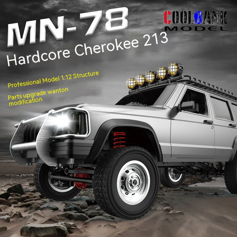 1:12 Scale Jeep Cherokee 213 Alloy SUV Model Large 2.4Ghz Remote Control Cars Climbing Off-road Vehicle RC Toys Car Hobby Gifts