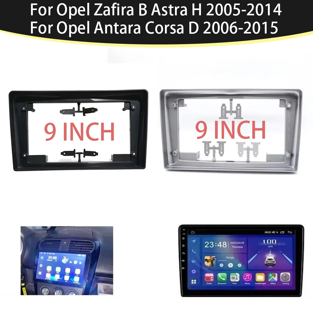 9 Inch Car Fascia Frame Fascia Adapter Canbus Box For Opel Zafira B Astra H Antara Corsa D Android Radio Dash Fitting Panel Kit