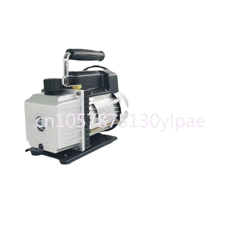 110V 3cfm Ratary Vane Type Vacuum Pump Small Vacuum Pump 4 Air Pressure Valve Air Conditioning Pressure Gauge Repair Pump