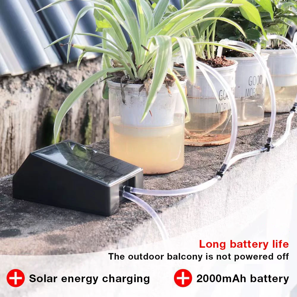 Solar Water Pump Timer Automatic Drip Irrigation Kit Watering Timer Irrigation System Garden Hose Micro-Drip Irrigation Kits