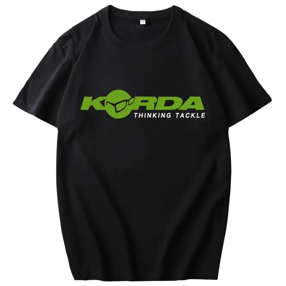 SUnny Korda Inspired Tribute Logo Print T-Shirt Angling Fishing Carp Leisure Camping Summer Men Crewneck heavyweight Informal