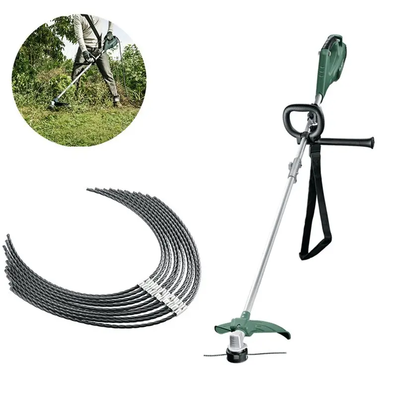 Y51A-60Pcs F016800431 Cutting Line For AFS 23-37 Extra Strong Grass Trimmer Spool Line Brush Cutter Thread Line 37Cm