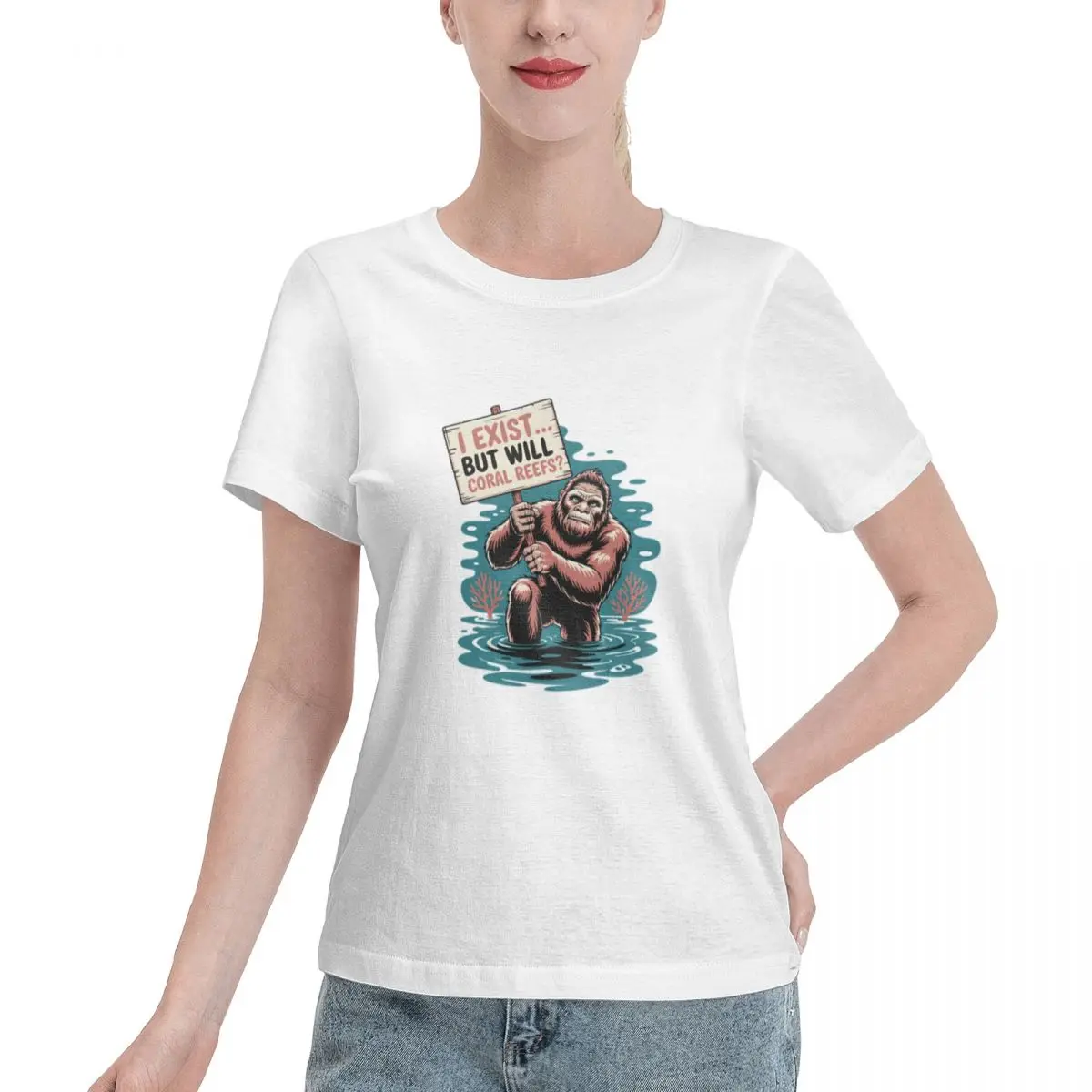 Popular On Social I Exist But Women's T-shirt Shopping Fashion Ladies Shirt