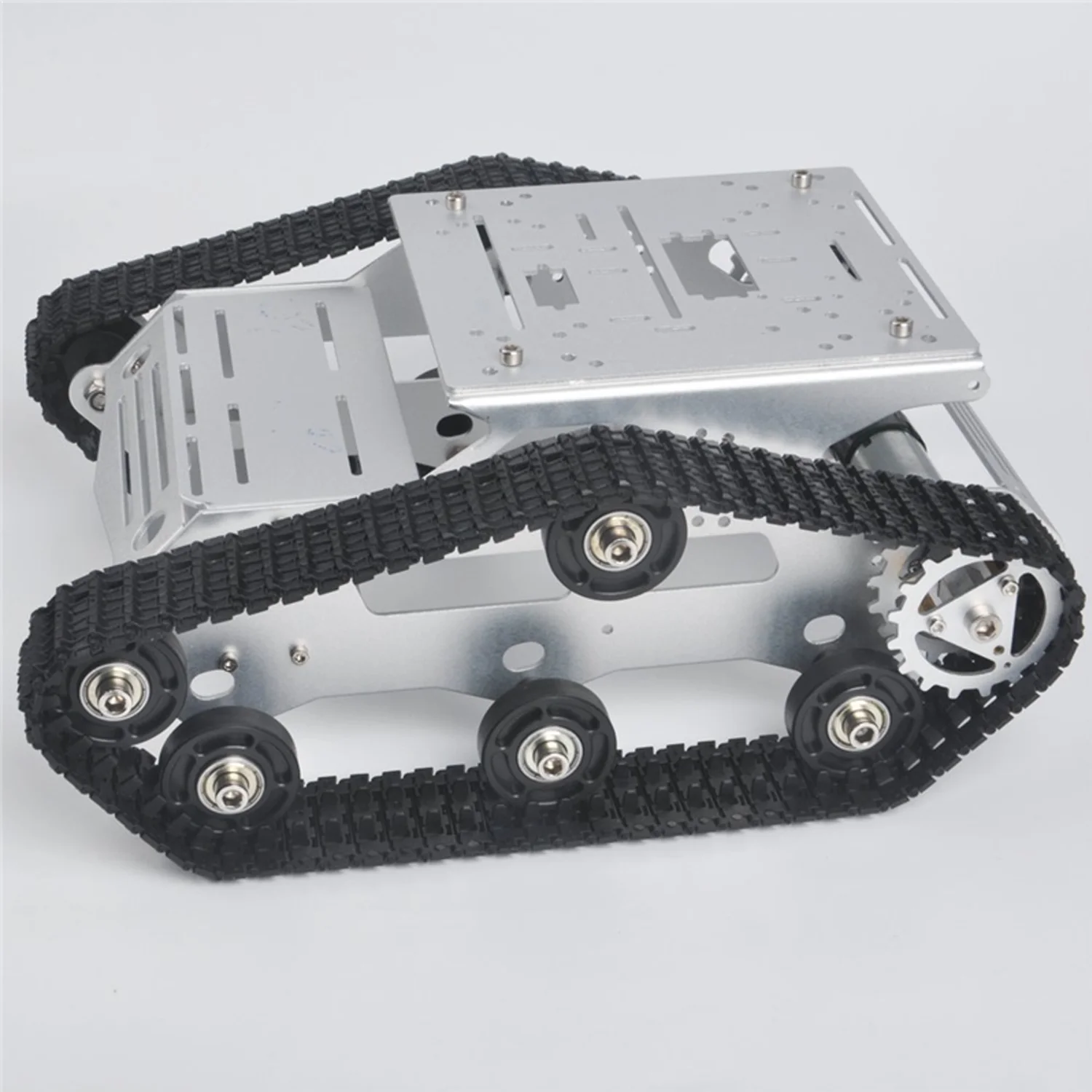 YP100 Robot Car Chassis Smart Tank Platform With 9V Motor+ Metal Frame+Plastic Bearing Wheel Arduino / Raspberry Pi DIY