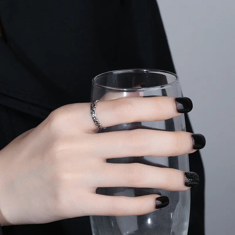 Real Money 925 Sterling Silver Vintage Note Music Finger Rings For Women Money 925 Wedding Party Jewelry Gift