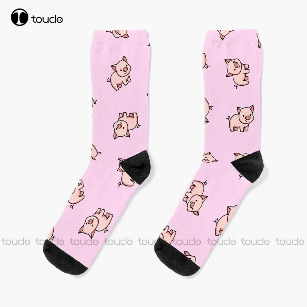 Pig Piggy Piglet Oink Cute Animal Socks Women'S Socks High Quality Cute Elegant Lovely Kawaii Cartoon Sweet Cotton Sock Colorful