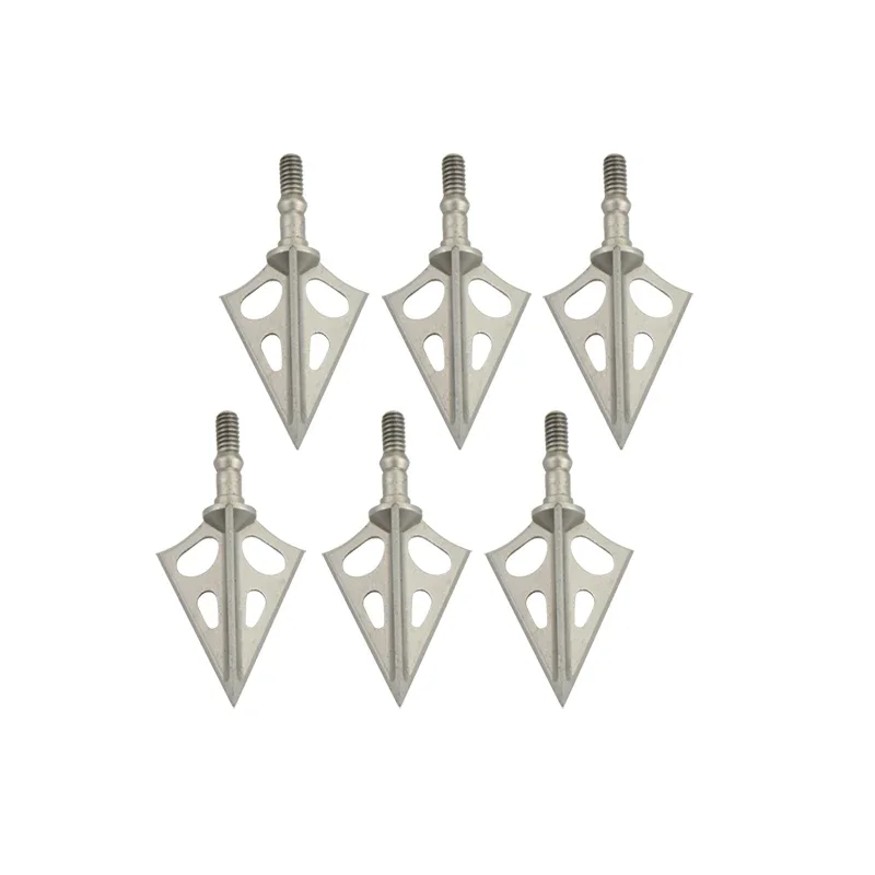 

6pcs Hunting Arrowhead 3 Blades Sharp Broadheads Stainless Steel Arrow Tip Points For Bow Arrow Archery Shooting Accessories