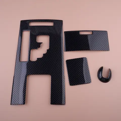 1세트 카본 파이버 스타일 센터 콘솔 기어 변속 패널 노브 커버 트림 ABS 렉서스 IS250 IS350 2006 2007 2008-2012 LHD용