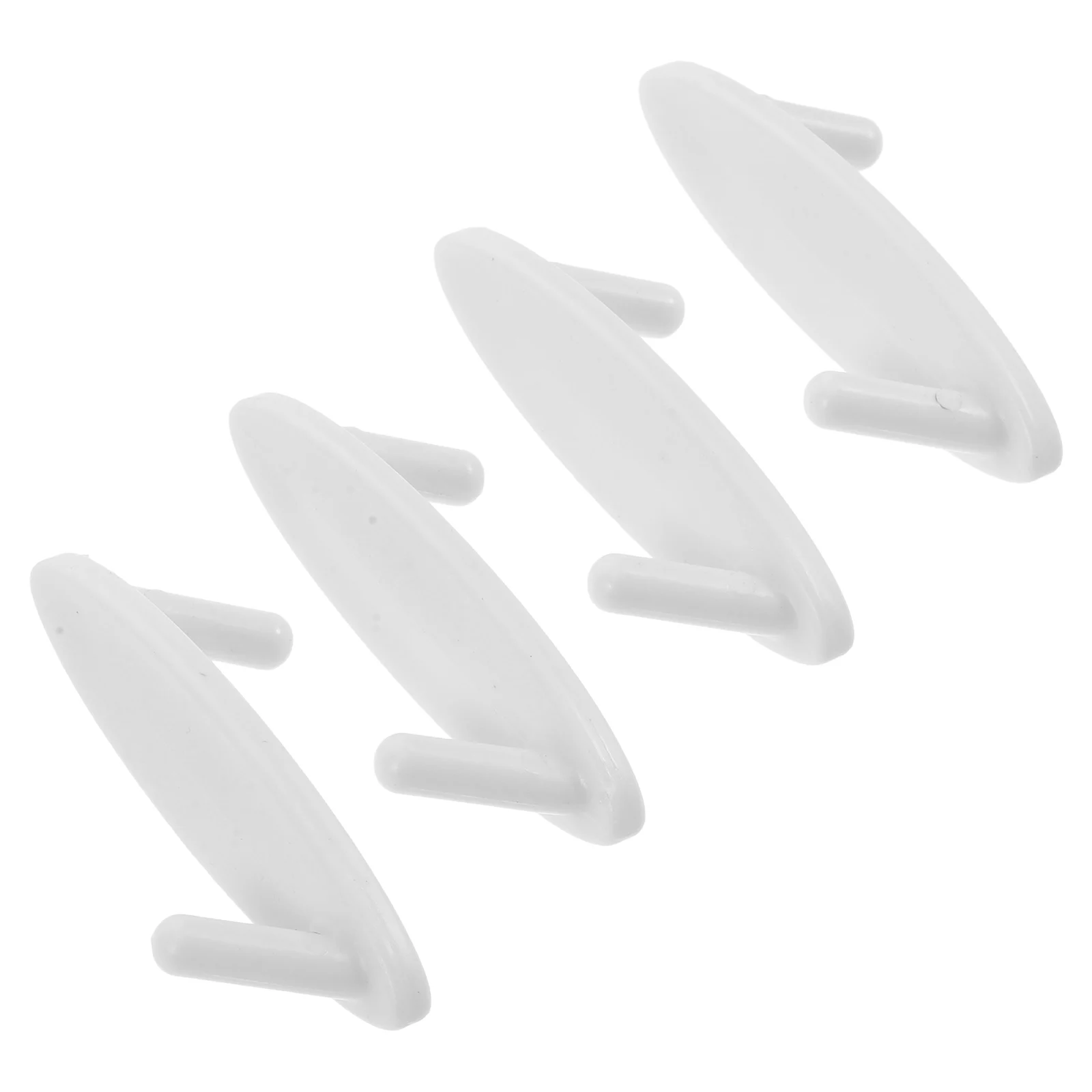 

4 Pcs Hooks Plastic Peg Board Hangers Ordinary Tool White Garage for Hanging Organizer Accessories