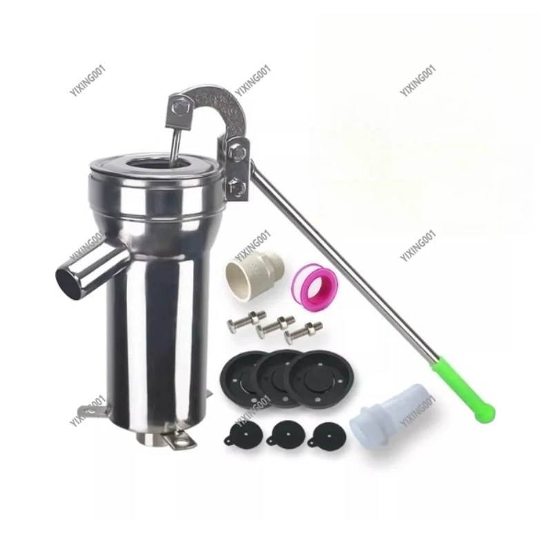 

Stainless Steel Manual Well Pump - Old-Fashioned Hand Shaker Water Suction Pump for Home Wellheads