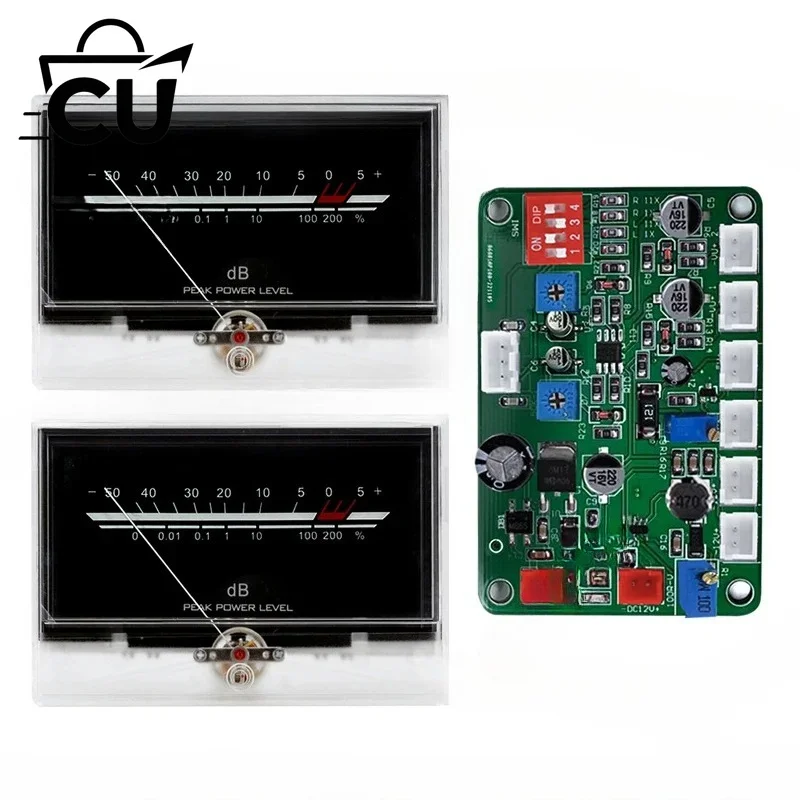 High Precision Backlit VU Meter Amplifier P-134 with dB Measurement for Audio and Laboratory Use