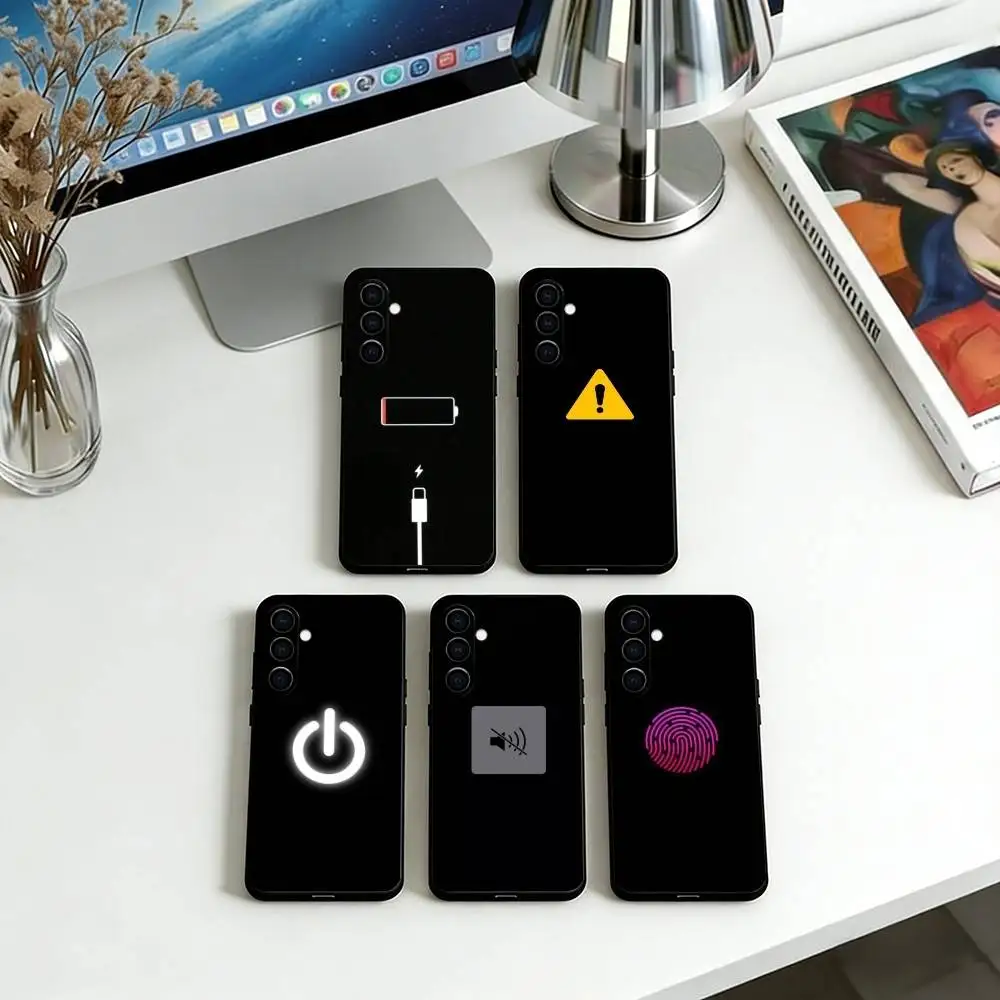 

Button Tips Phone Case For Samsung Galaxy A73,A72,A71,A70,A53,A52,A51,Others Soft Black Cover